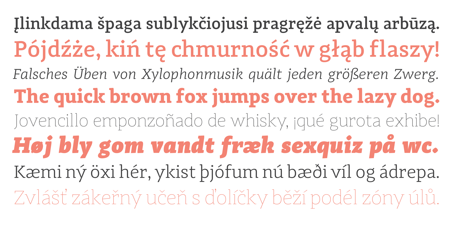 Adagio Slab SemiBold italic Font preview